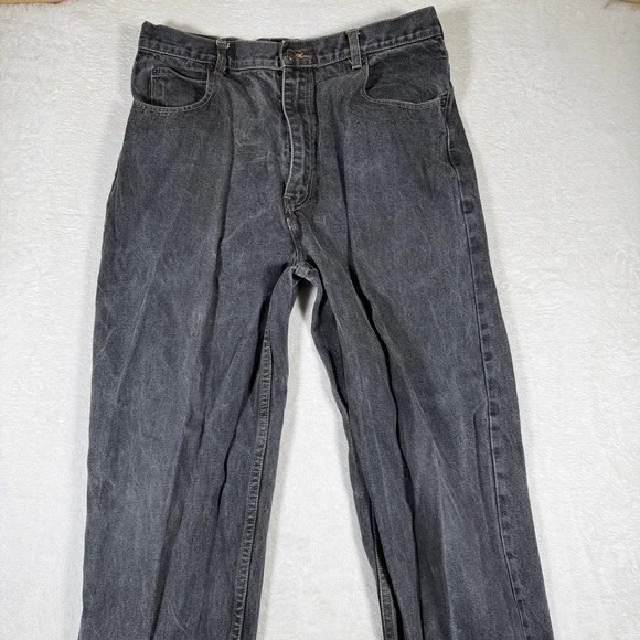 Timberland Mens Jeans Dark Wash Denim Straight Leg Size 36x32 - Picture 1 of 11